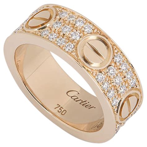 diamond love ring cartier|cartier love ring price euro.